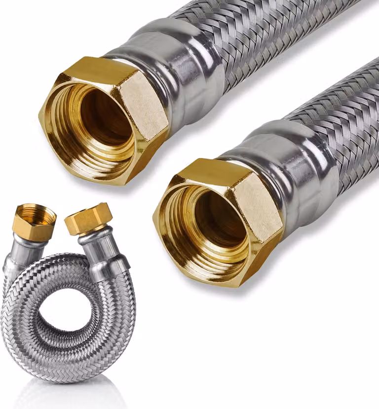 Tubo corazzato in acciaio inox 1 pollice DN25 300mm - 1500mm DVGW