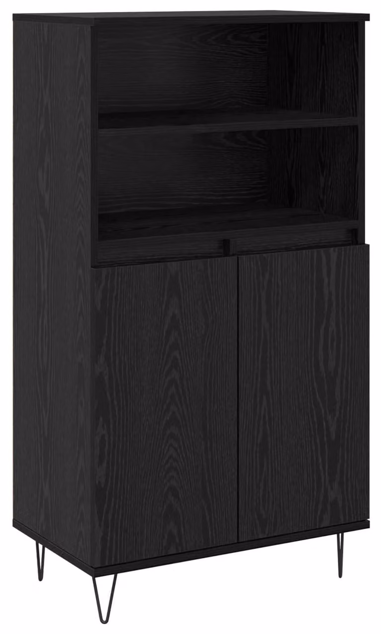 Credenza Nero 60 x 36 x 110 cm Legno multistrato