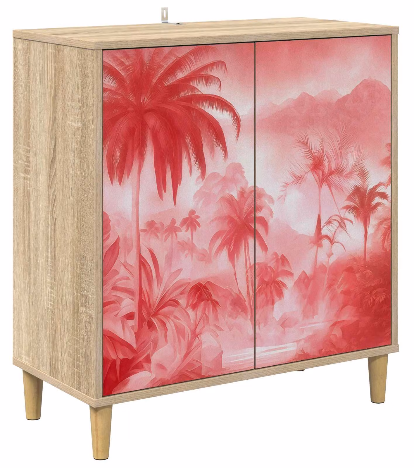 Bufet AACHEN Sonoma, dimensioni 69 x 33 x 75 cm, realizzato in legno ingegnerizzato