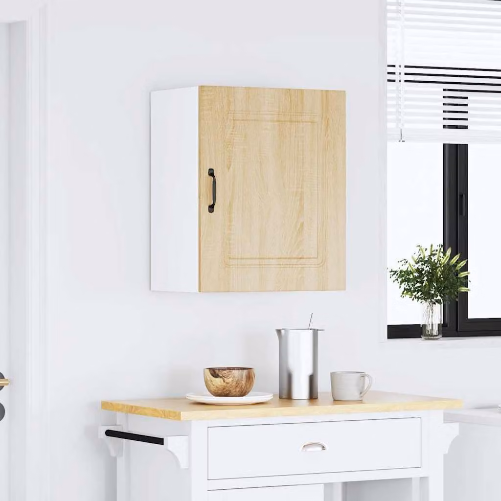 Pensile da cucina moderno vidaXL Kalmar in legno e MDF marrone L: 60 cm, H: 50 cm, P: 31 cm