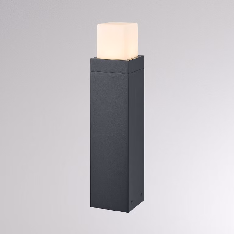 Molto Luce Lampione a LED FYNN-O, altezza 45 cm, antracite, CCT IP65 on/off FYNN-O, Nero, Alluminio, Moderno