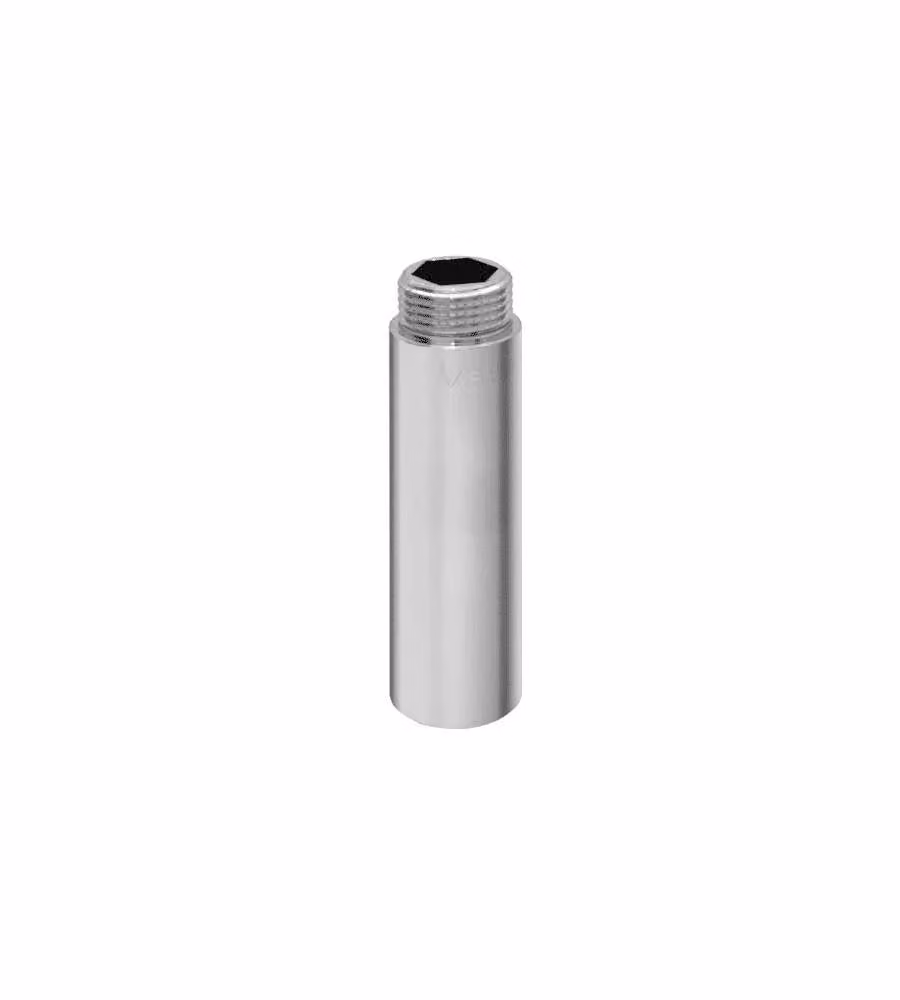 Idrobric Prolunga filettata 1/2" femmina-maschio ottone cromato lucido 50 mm