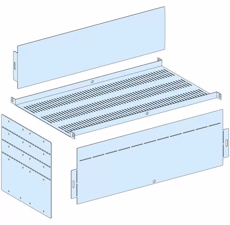 Schneider Electric PrismaSeT-P, separatore, forma 1, per il collegamento di quadri elettrici con sbarra collettrice verticale, larghezza = 650 mm, profondità = 600 mm LVS04926