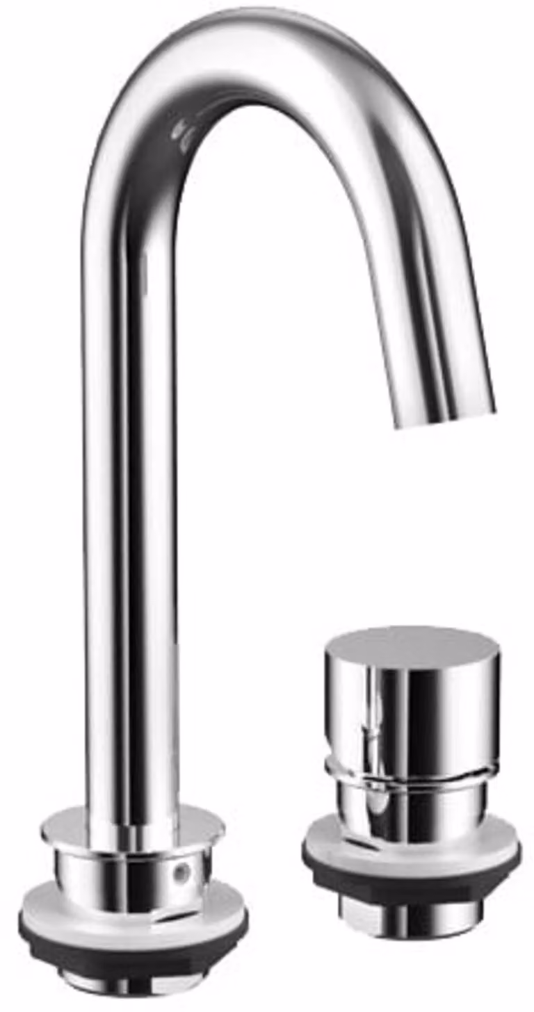 emco evo, batterie de lavabo, 2 trous, saillie 120mm, sans garniture découlement, 958300103, 958300103