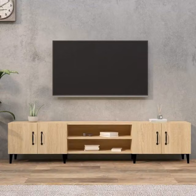 Mobile TV Rovere Sonoma 180x31,5x40 cm Legno ingegnerizzato