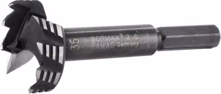 Famag WS Bormax 2.0 Forstnerbohrer 20 mm Bohrer mit Zentrierspitze Länge 90 mm