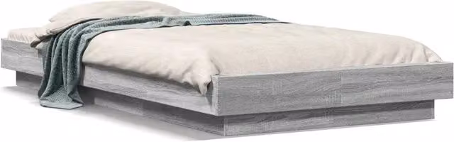 Letto singolo moderno DESIGN IN in legno Rovere con doghe in legno, L/P/H: 90 x 190 x 202 cm
