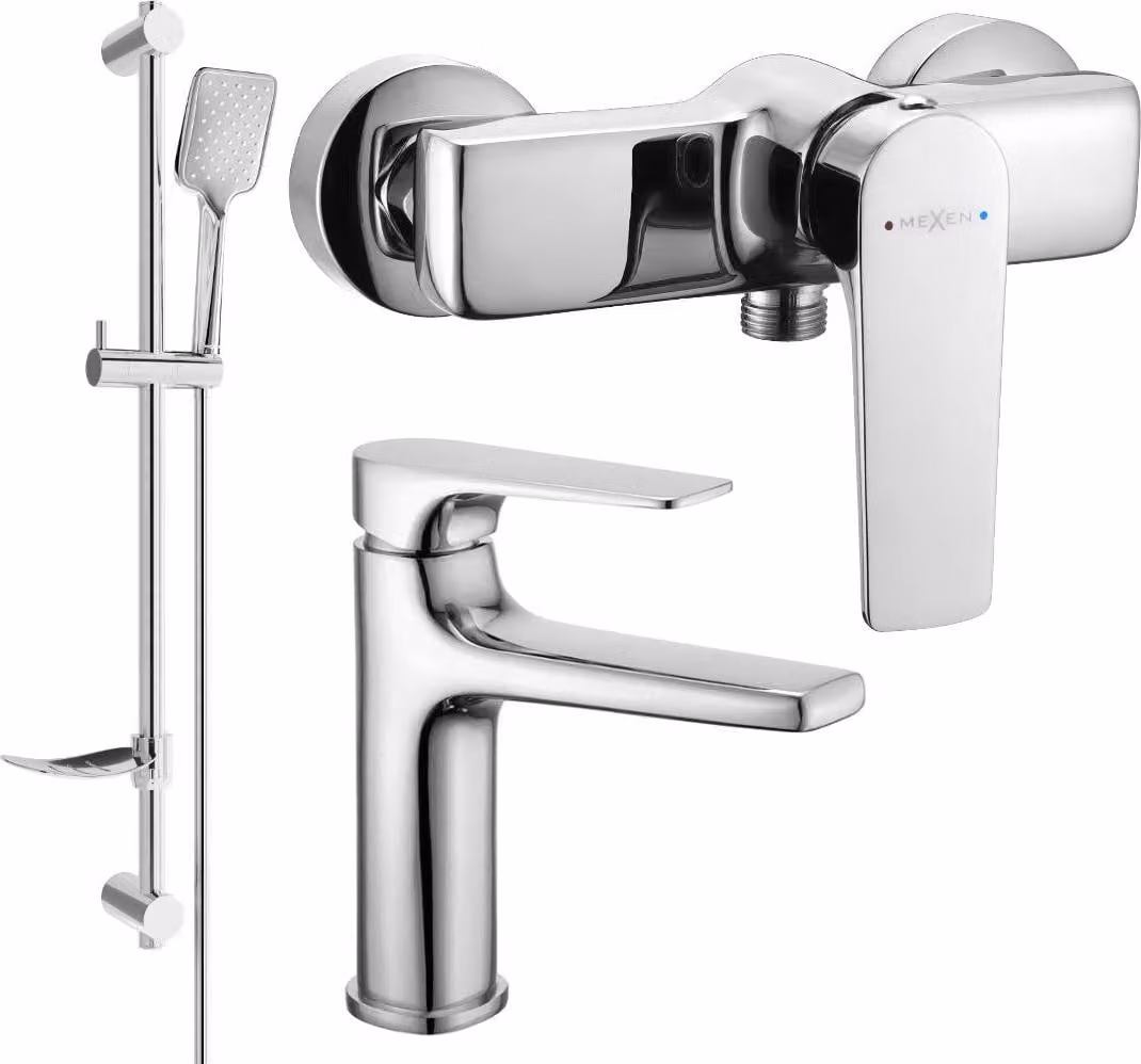Mexen Lynx DF62 set doccia, cromo - 745904DF62-00