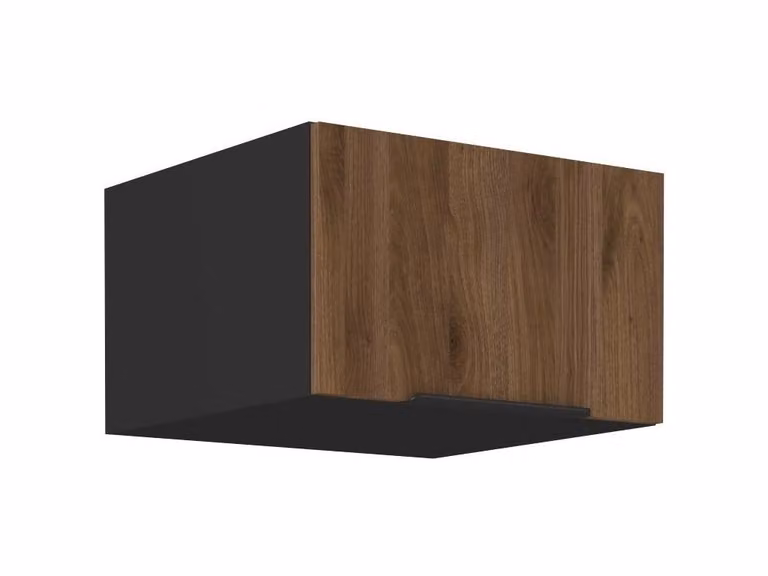 Cappa profonda TOVA - larghezza 60 cm, noce okapi / nero