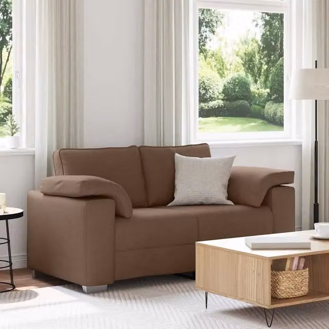 Divano-Sofa-Divanetto Marrone 160 x 77 x 82 cm Tessuto