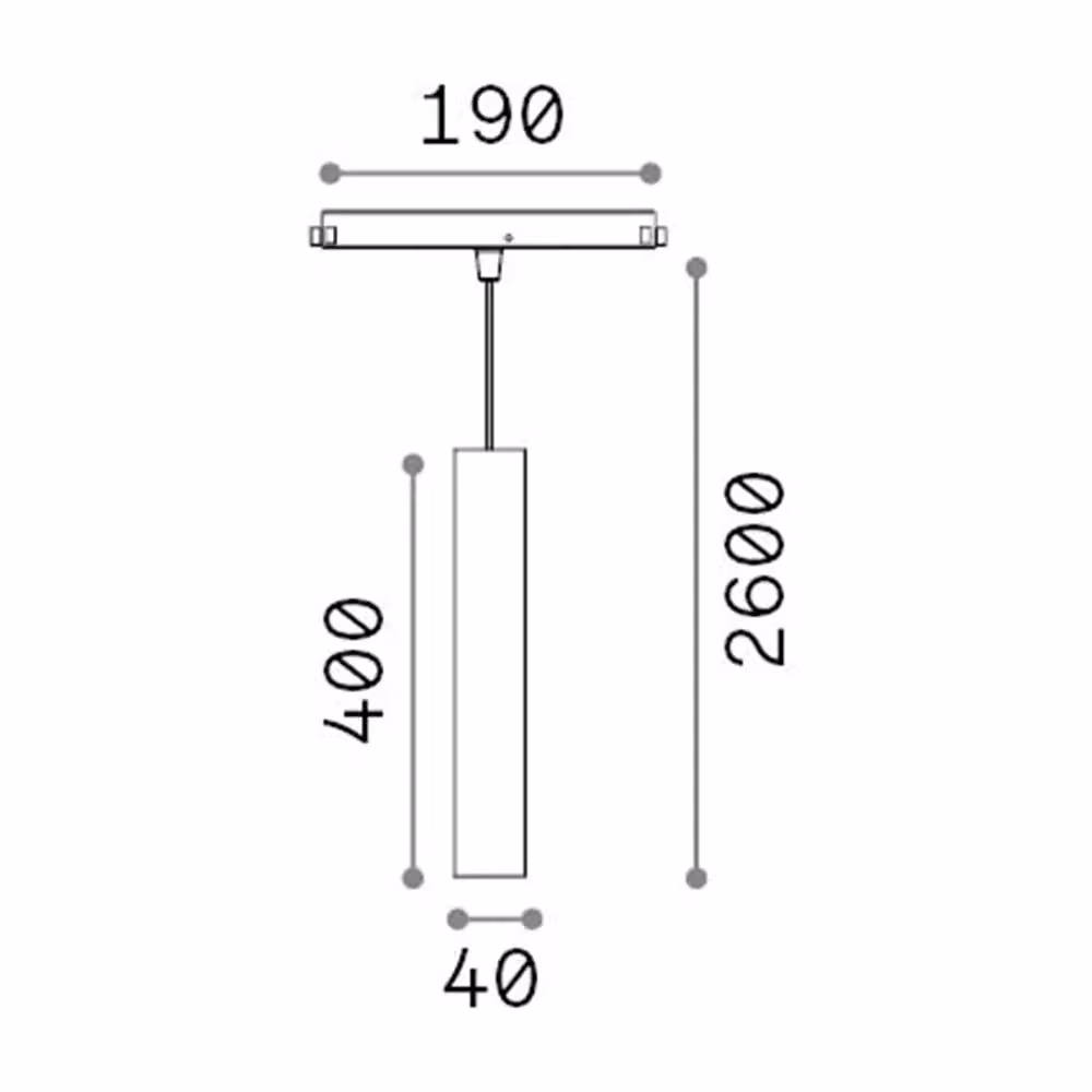 Lampada a sospensione tubolare Eglo Dali in alluminio nero con LED da 12W, luce calda 3000K e tecnologia dimmable – 2