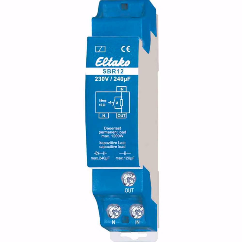 Relè limitatore di corrente Eltako 1 contatto NA 16A/250V SBR12-230V/240µF