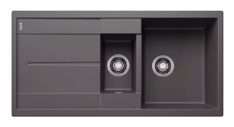 Lavello in granito Blanco Metra nero 50 x 100 cm 518878