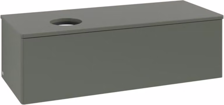 V&B Mobiletto senza struttura frontale, con illuminazione Antao 120x36x50cm, WBP Lac, lea gre. m Lac