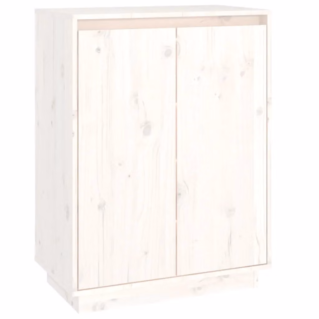 Scarpiera a parete Design Mania in legno di pino bianco con ante a battente L: 60 cm, P: 35 cm, H: 80 cm – 2