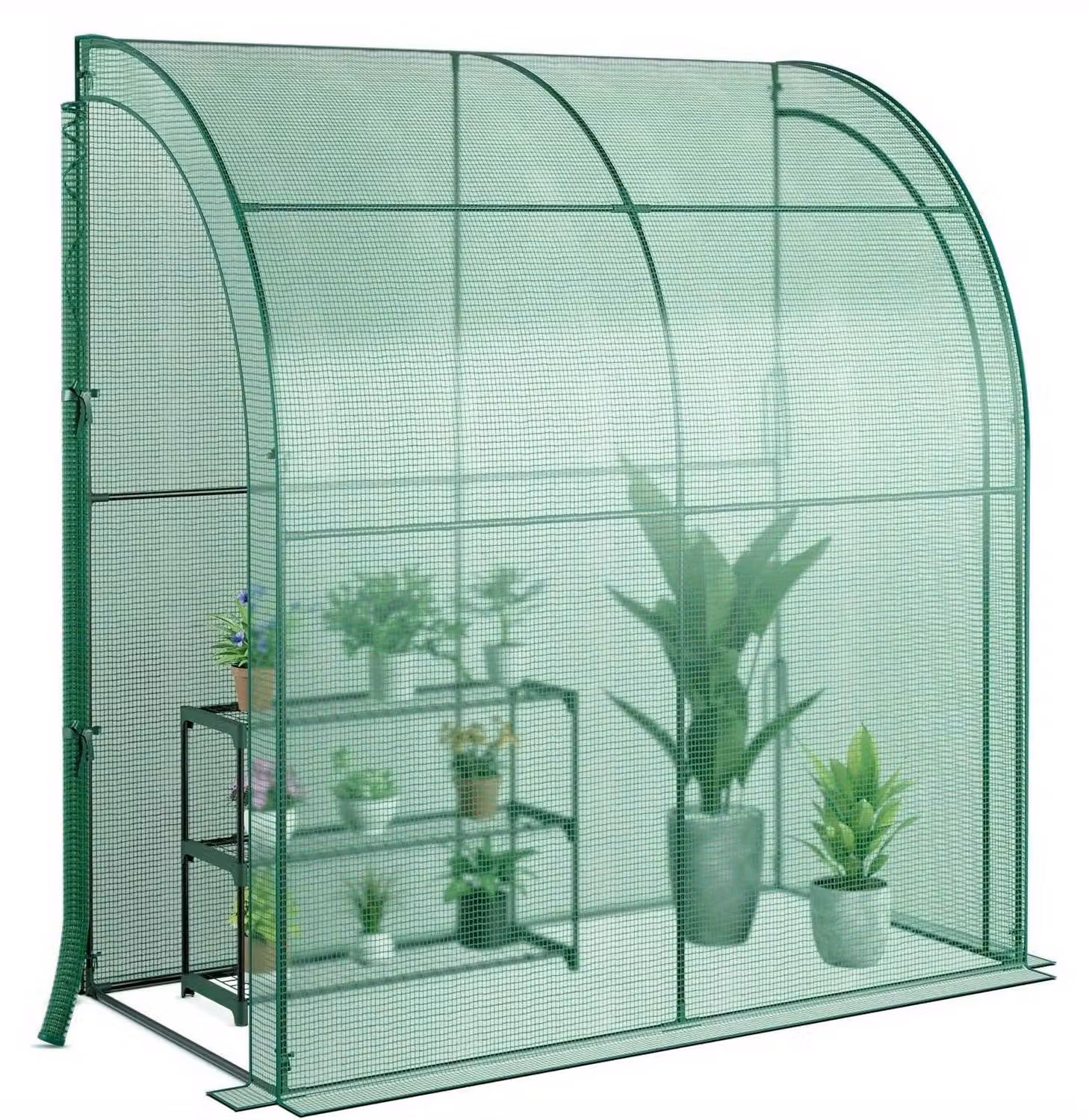 Mini serra da coltivazione - Serra da giardino - Serra - Serra da coltivazione - Vaso per piante - 198,5 x 98 x 215 cm - Include un sistema a 3 livelli per la coltivazione di fiori