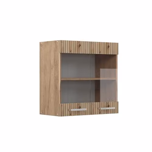 Vicco Mobile da cucina in vetro R-Line, Rovere artigianale, 60 cm