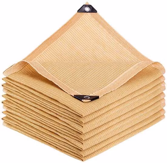 Telo ombreggiante beige, resistente ai raggi UV, per balcone, dimensioni 2 x 3 metri