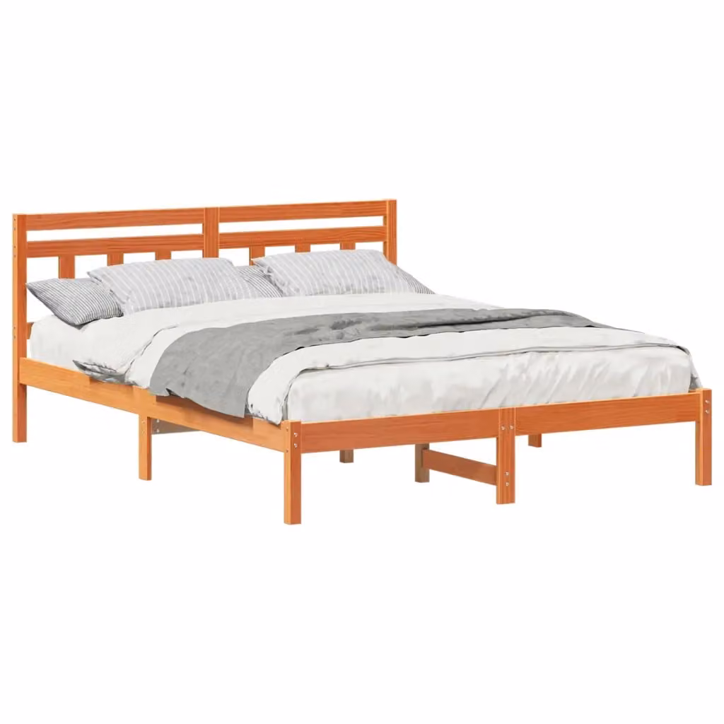 Struttura letto con cassetti vidaXL in pino massello marrone L/P/H: 200 x 140 x 80,5 cm – 2
