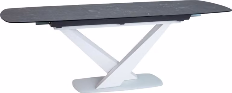 Casa Padrino Tavolo da pranzo di design con piano in vetro 160-220 x 90 x H. 75 cm - Vari colori - Tavolo da cucina moderno allungabile - Mobili da sala da pranzo di design