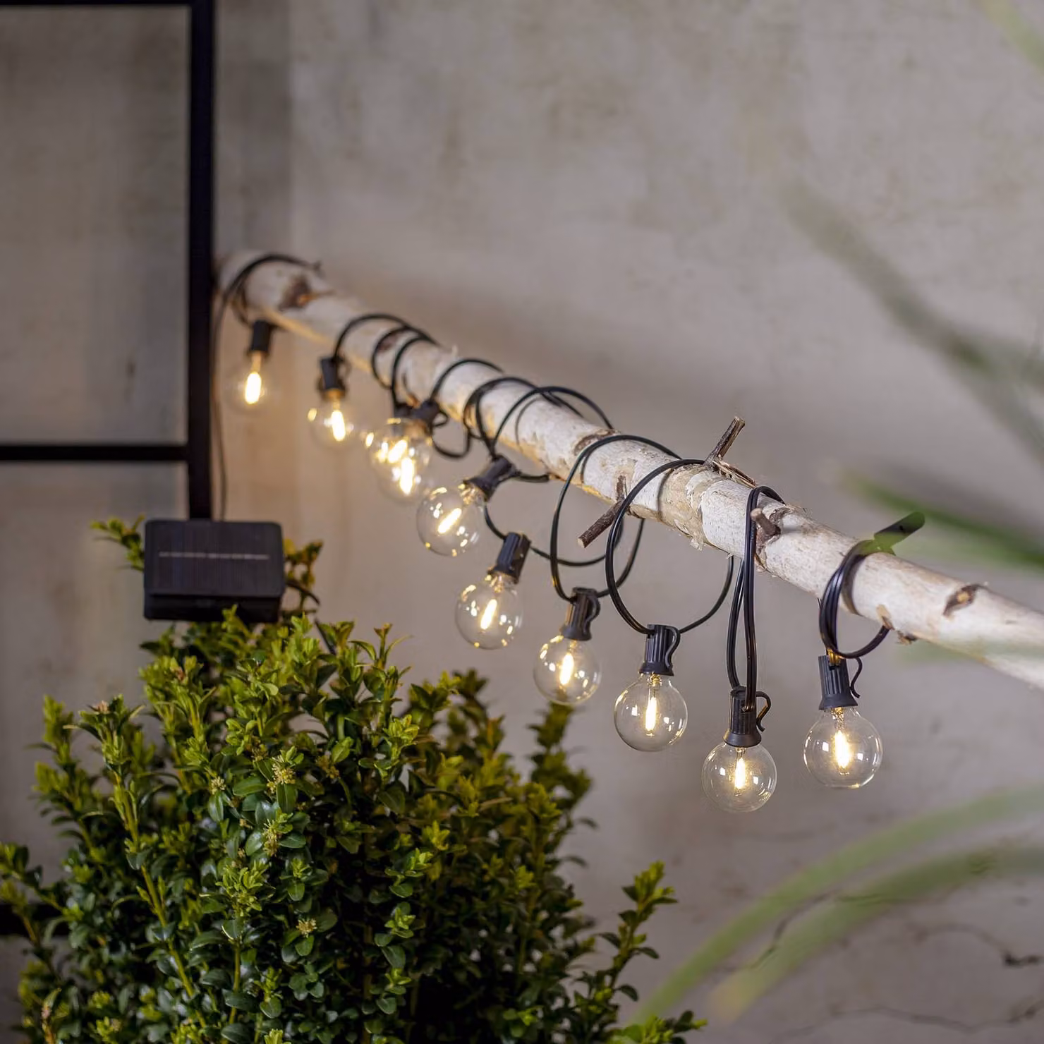 STAR TRADING Lampada solare Globe Mini, Nero, Plastica, Lampada solare