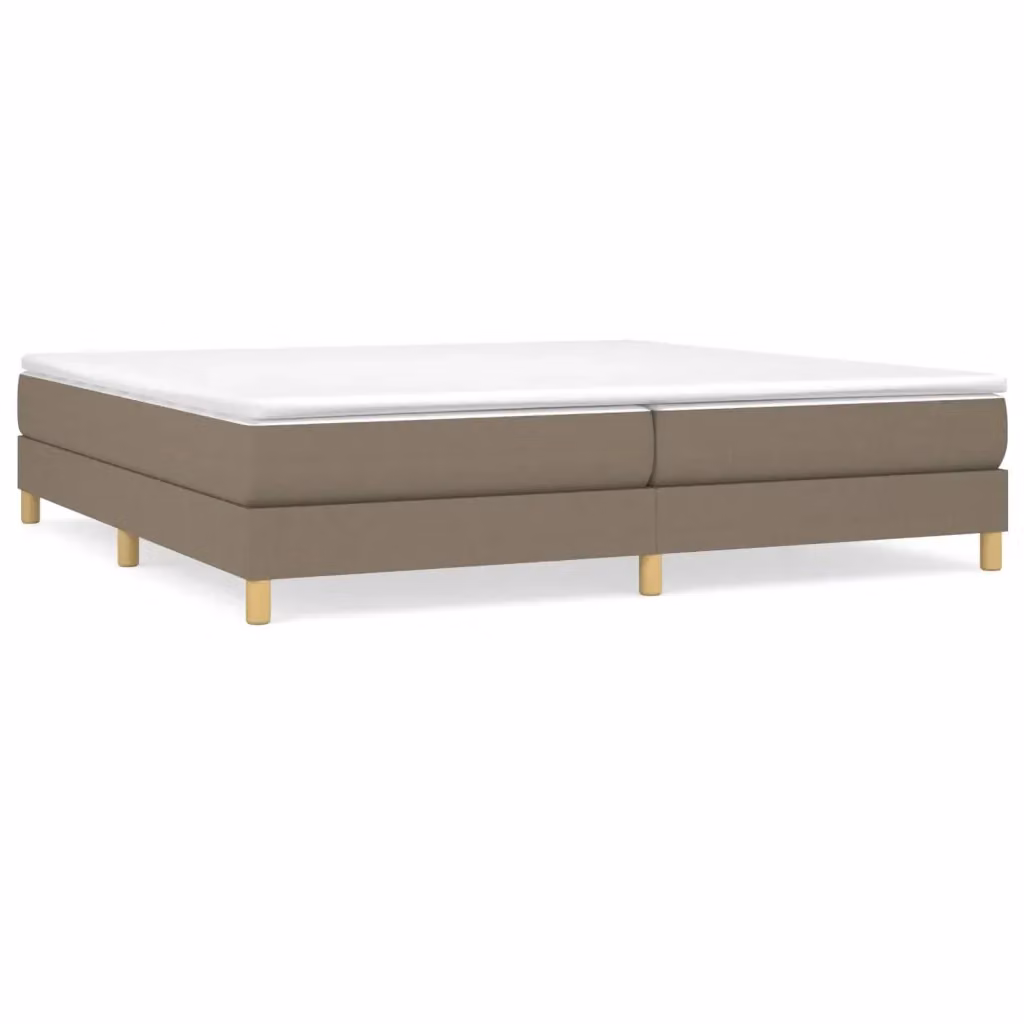 Struttura Letto Imbottita vidaXL in Tessuto Beige L 200 x P 200 x H 25 cm – 2