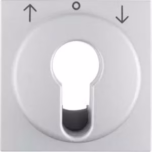 Berker 15061404 Elemento centrale per interruttori a chiave/pulsanti per tapparelle, alluminio opaco Berker B.7