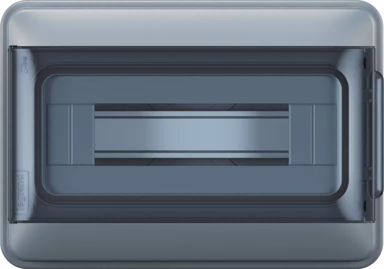 LEGRAND, Quadro di distribuzione a prova di umidità Plexo S, quadro di distribuzione a montaggio esterno, grado di protezione: IP65-IK07, 1 fila, 12 moduli, dimensioni: 200 x 285 x 106 (A x L x P in mm) con morsettiera per conduttore neutro e conduttore d