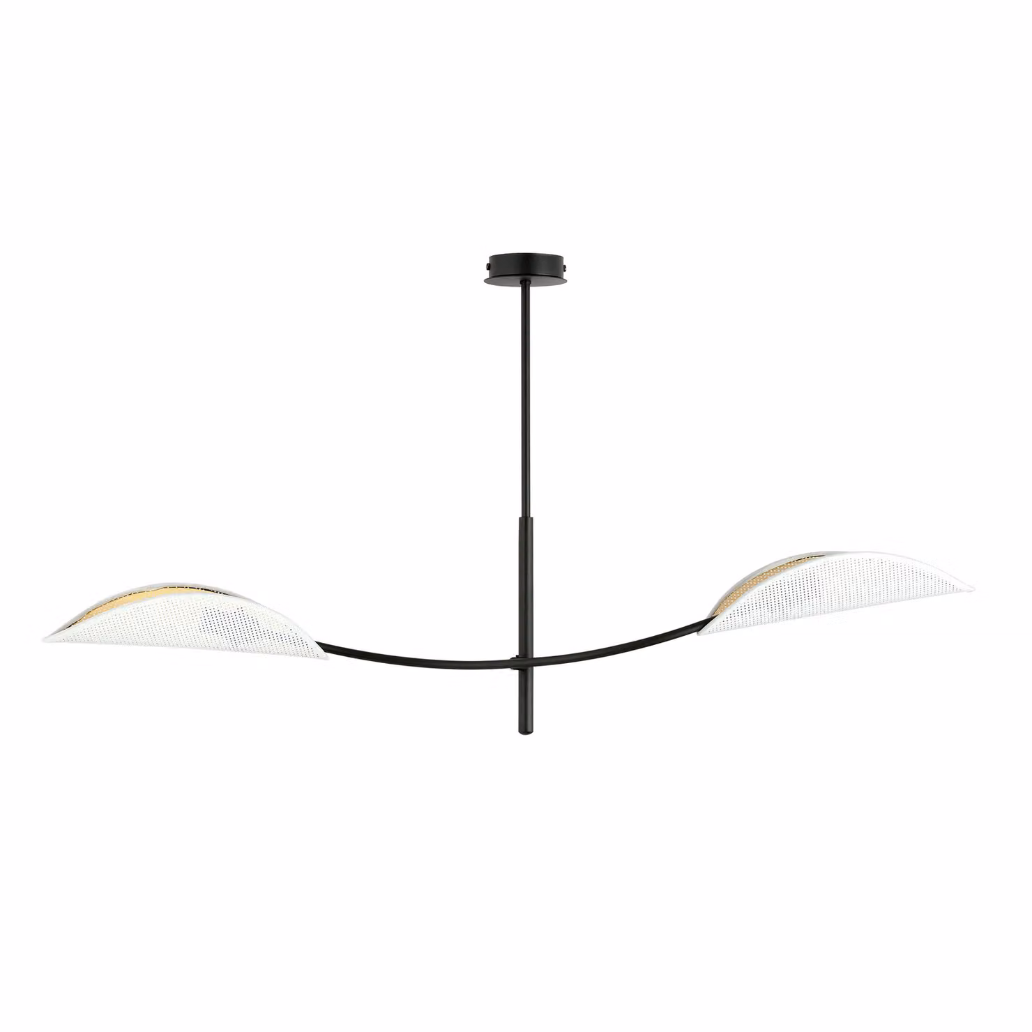 Lampada da soffitto Emibig 2xE14 40W LOTUS 2 BIANCO/ORO 1107/2