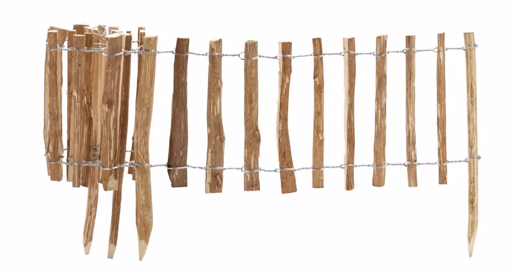 Confezione da 2 rotoli di bordura in legno color nocciola Alce, L: 200 cm, H: 33-50 cm – 2