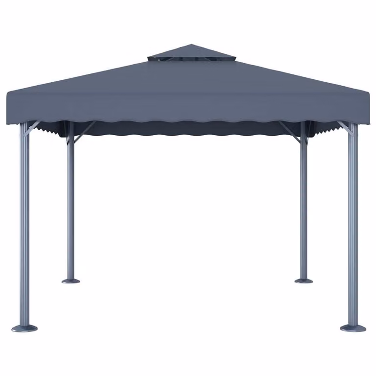 Gazebo 300x300 cm Antracite Alluminio