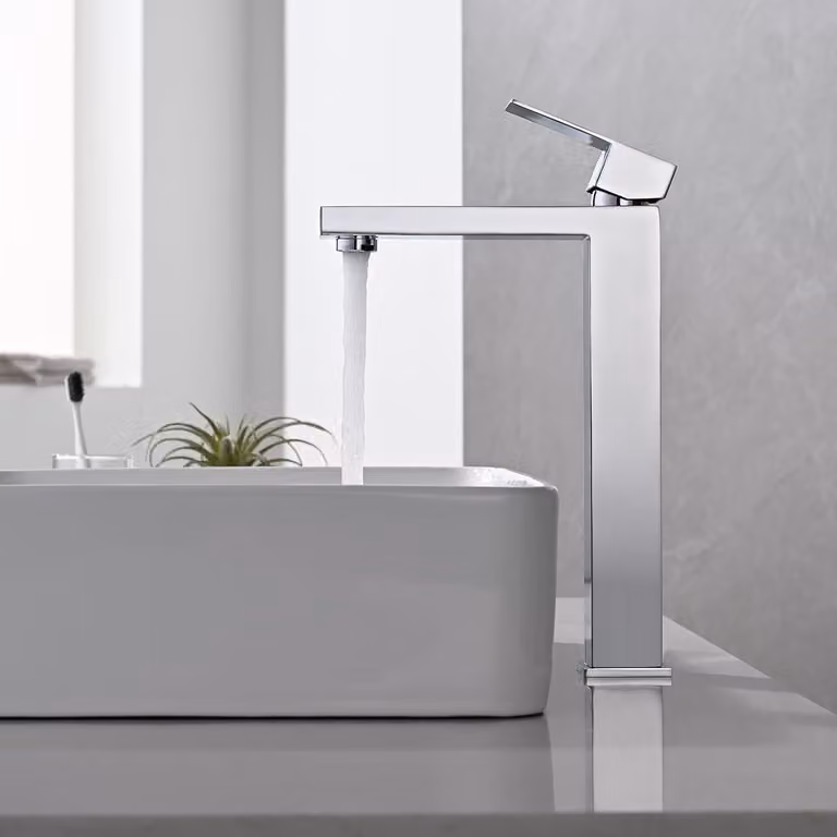 Miscelatore monocomando Badarmatur, cromato, altezza 25 cm, per lavabo