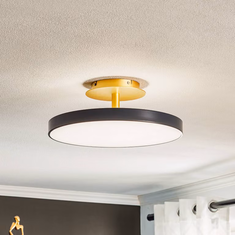 UMAGE Plafoniera di design Asteria Up Medium, dimmerabile, Nero, Soggiorno / Sala da pranzo, Metallo, Design, Plafoniera