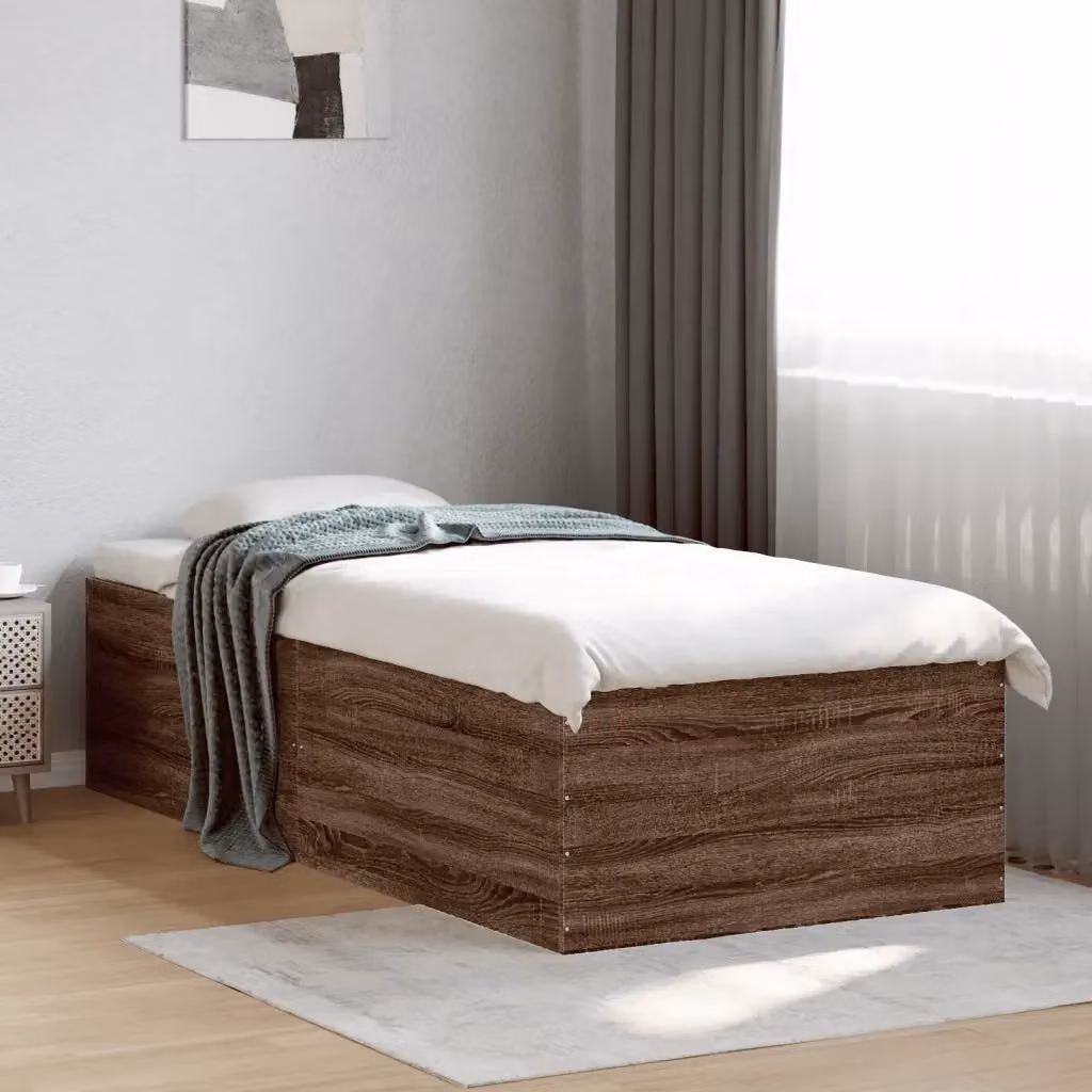Letto singolo per adulti Design In in legno Rovere Marrone L 90 cm x P 190 cm – 2