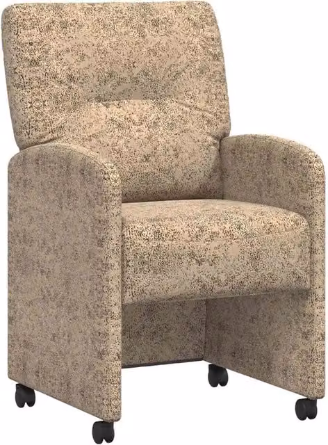 Sedie da Pranzo con Ruote 2 pz | Sedie da cucina Grigio chiaro 57 x 67 x 95 cm