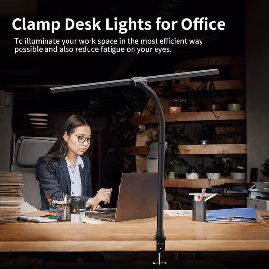 Lampada da lavoro a risparmio energetico con LED antiabbagliamento - dimensioni compatte, 5D x 80W x 90H cm