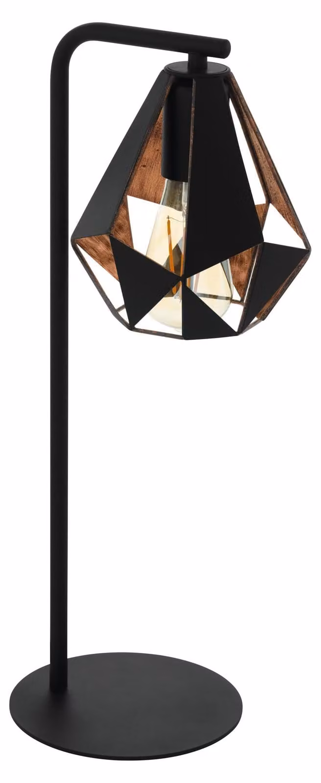 EGLO Carlton 4, nero, rame, acciaio, IP20, II, E27, 1 lampadina