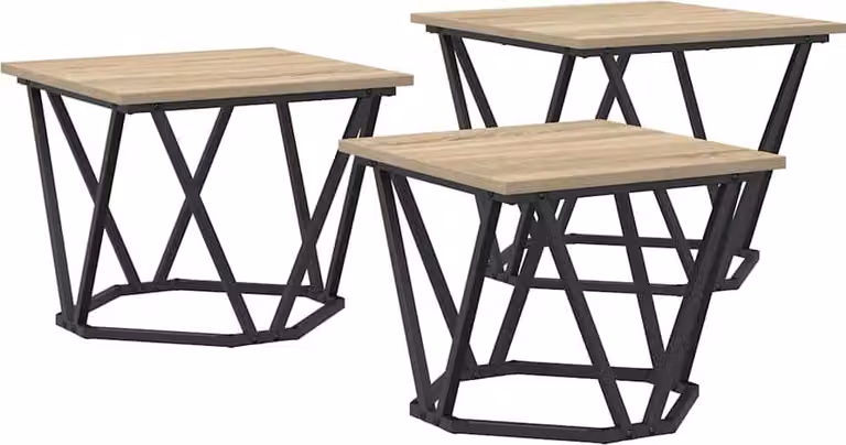 Tavolino da salotto 3 pcs Rovere Sonoma