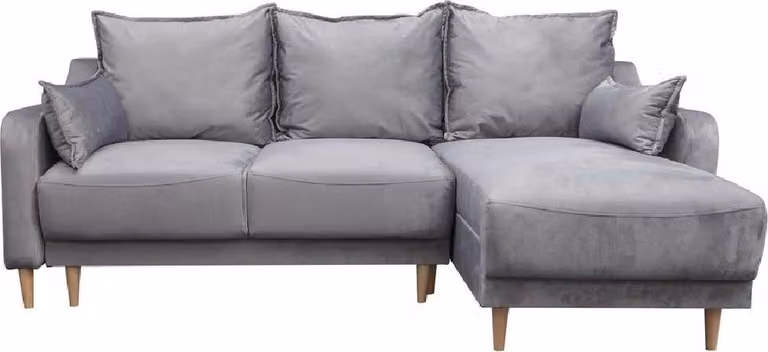 L-Form Sofa Designer Sofa mit Bettfunktion Bettkasten Schlafsofa Ecksofa Couch