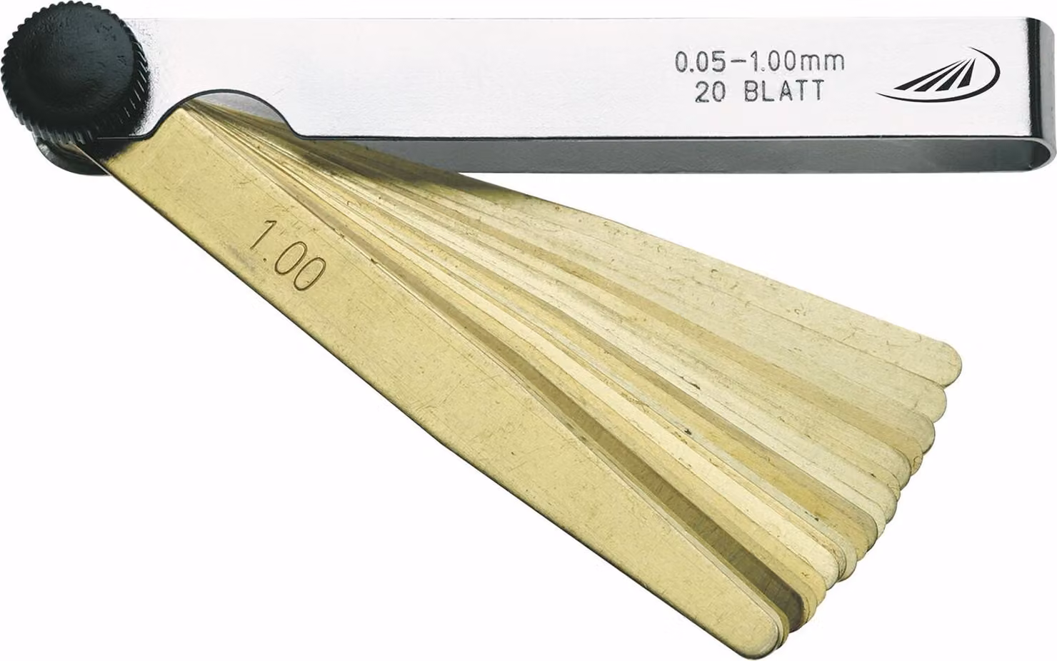 Helios Preisser Fühlerlehren (Blatt konisch, 10mmx100mm, 0,05ü1,0mm, 20 Blatt)