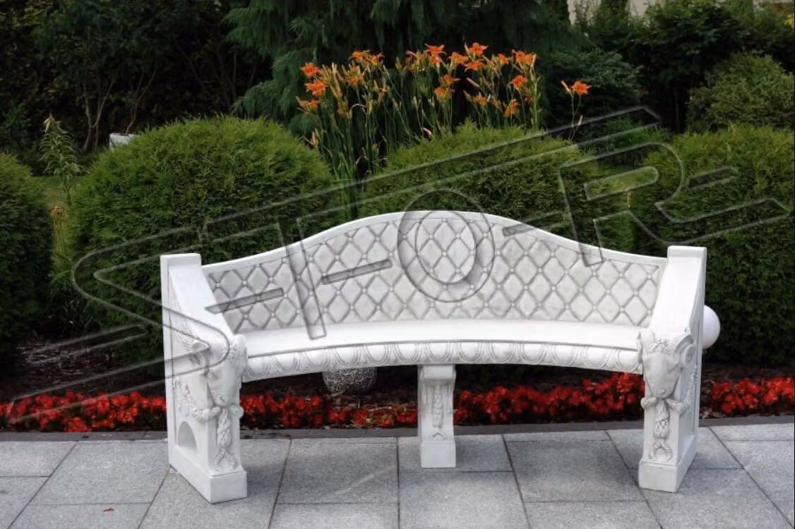 Bank Sitzbank Terrasse Garten Ruhige Ecke Beton Sitz Bank Möbel Römischer Stil