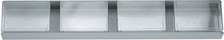 Modulo distanziatore Gedore con scatole per minuteria, 475x77x40 mm 1500 ED-70