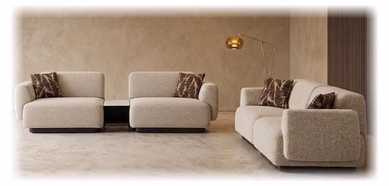Divano, poltrona, morbido, confortevole, elegante, moderno, bianco