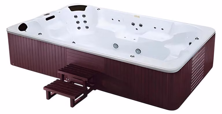 Whirlwanne Hydromassagewanne Blubberbad Whirlpool Spa-Bad 360x230cm