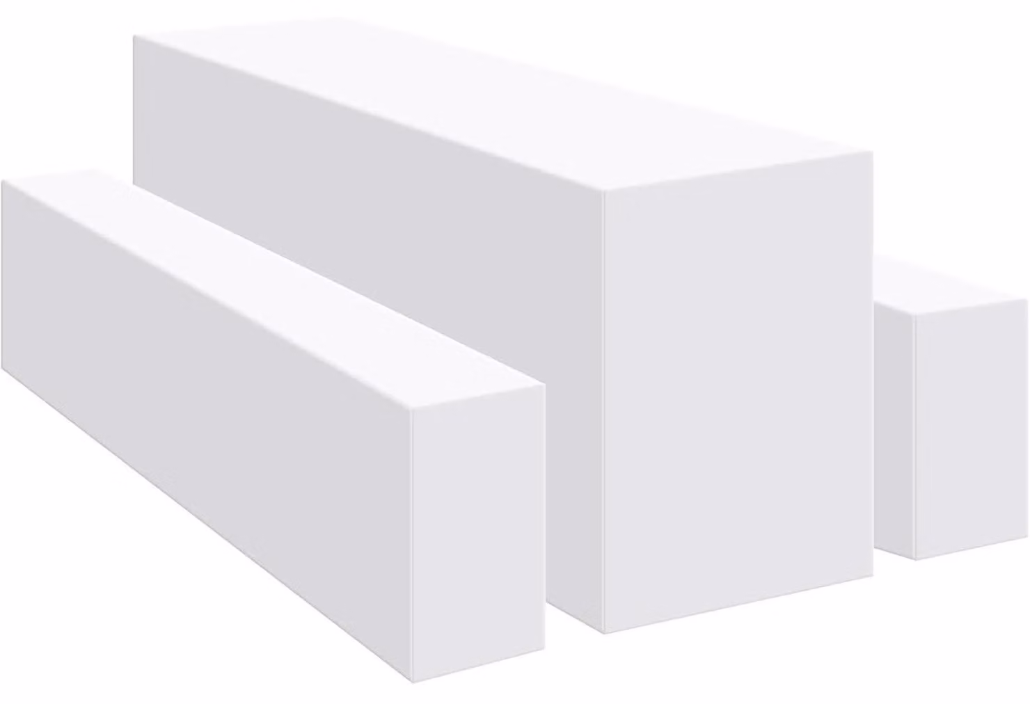 Set di coperture per gazebo/tenda da festa, 3 pezzi, colore bianco, dimensioni 220x70x75 cm e 220x25x45 cm, in poliestere