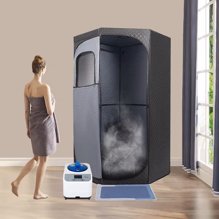 Sauna a vapore portatile - Sauna da spa - Sauna personale - Tenda a vapore - Sauna pieghevole - Generatore di vapore da 1350W