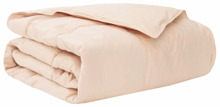 Trapunta estiva beige, 135 x 220 cm, 100% kapok naturale