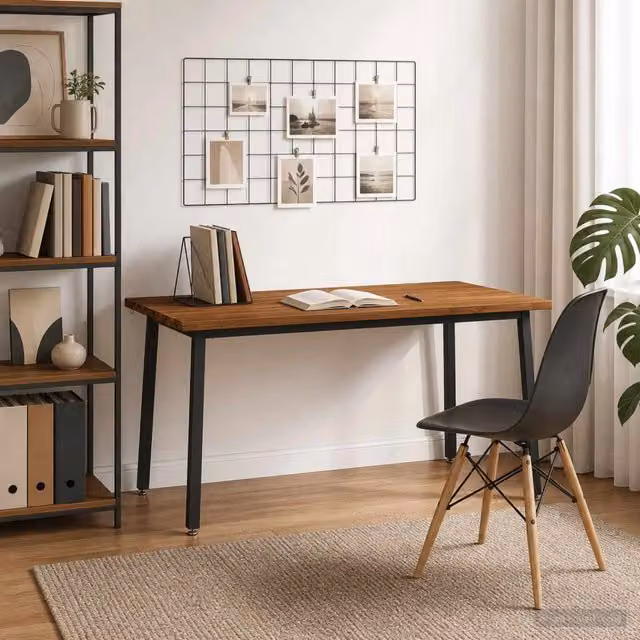 Tavolo da pranzo quadrato 160 x 90 x 75 cm Naturale 3425043
