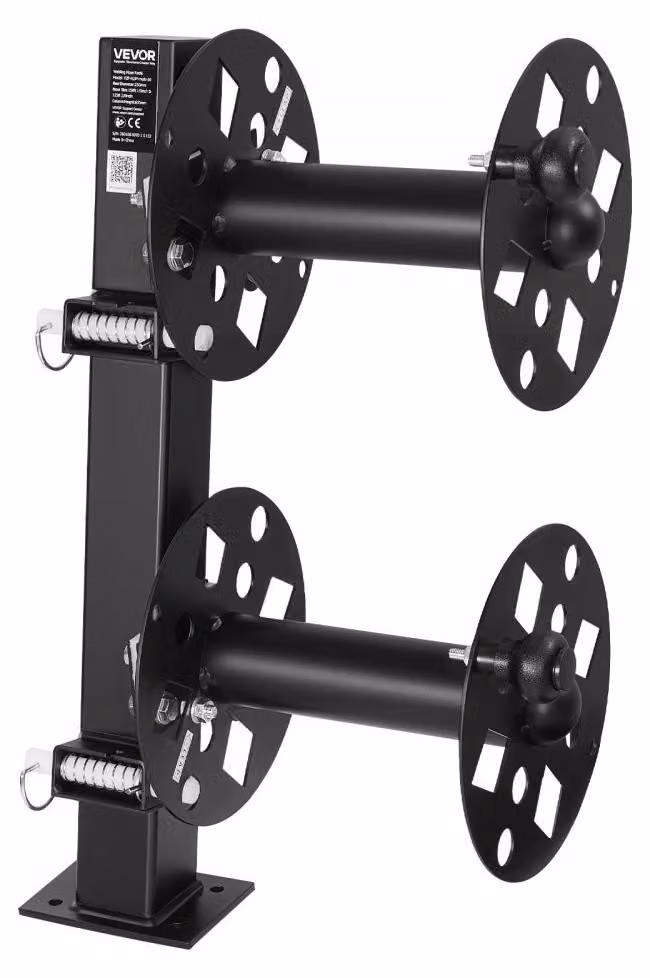 Bobina doppia per cavi - 45,7 metri, capacità di 50 mm², acciaio verniciato a polvere