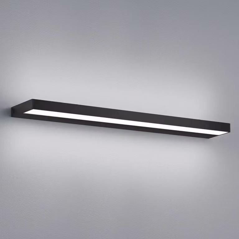 Helestra Applique da parete a LED Slate, Nero, Bagno, Alluminio, Moderno, Applique a LED